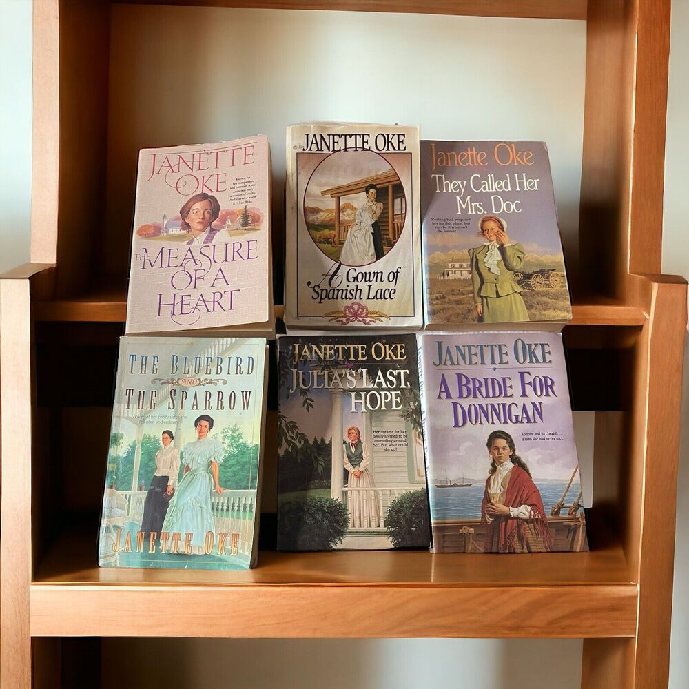 Janette Oke Books  Lot Of 6 Paperback Novels 1992-1995